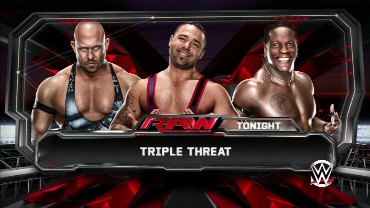 WWE 2K15  Triple Threat Gameplay Raw Tonight PS3 HD