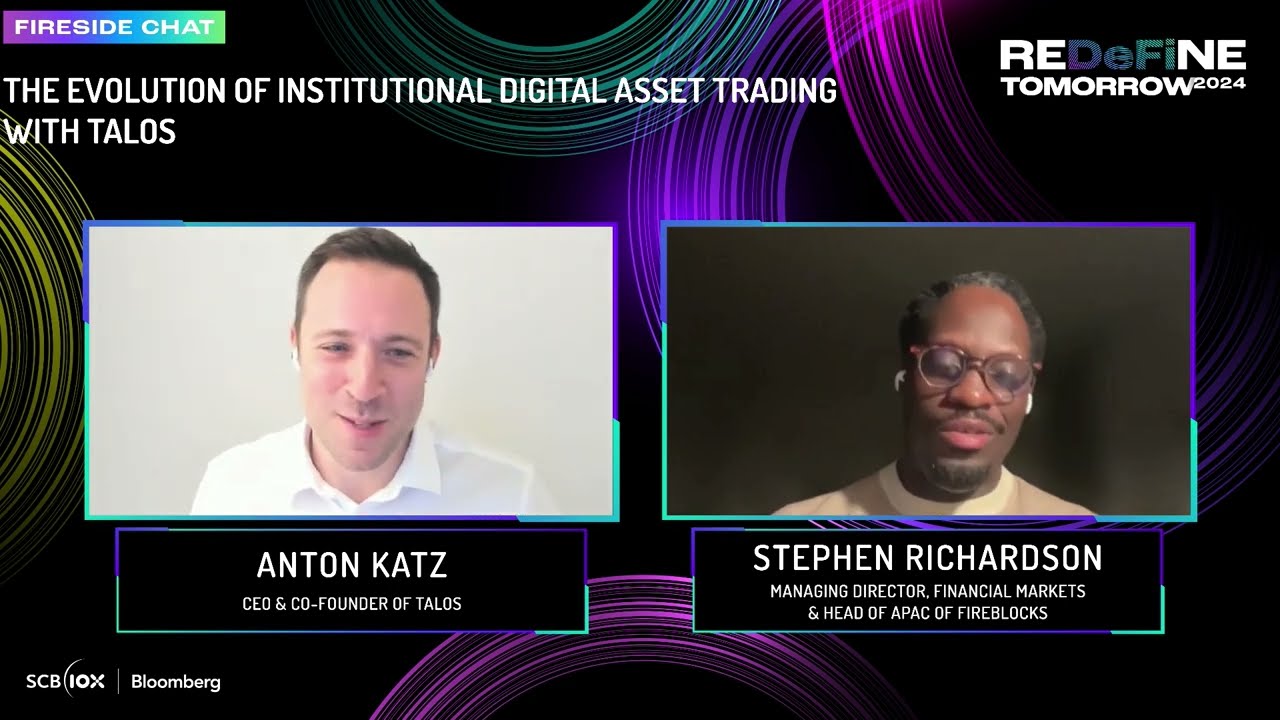 CEO and Co-Founder Anton Katz on SCB 10X "The Evolution of Institutional Digital Asset Trading"