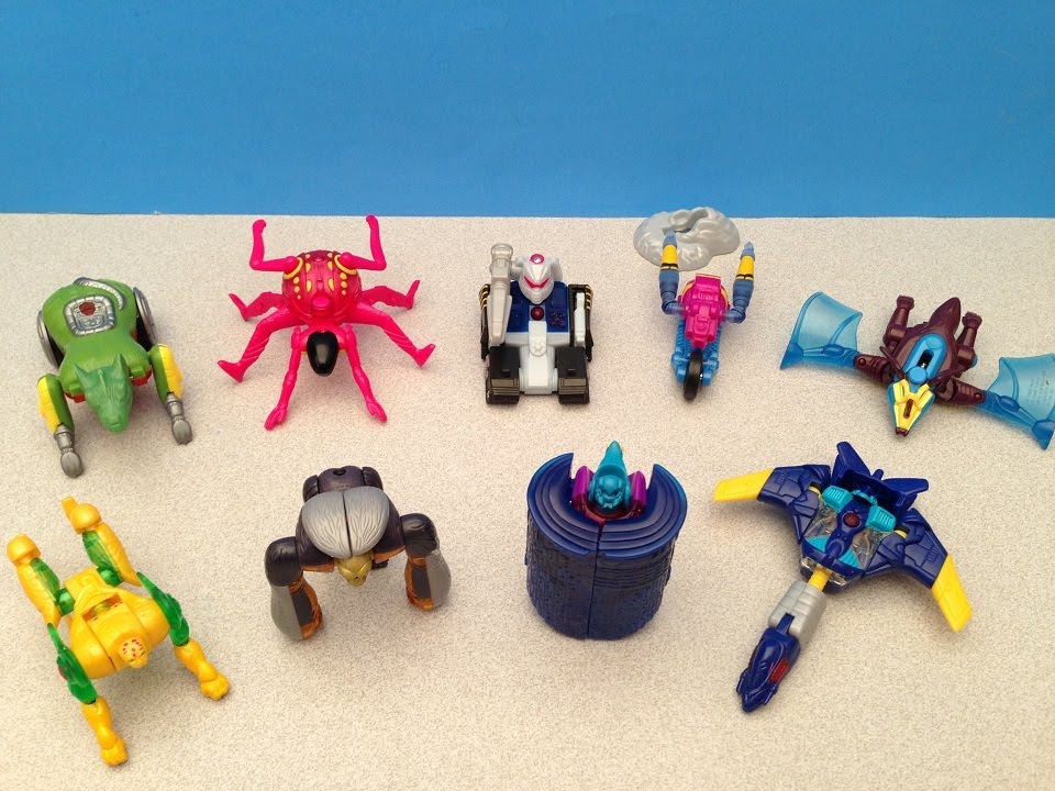 MCDONALD'S TRANSFORMERS BEAST MACHINES HAPPY MEAL FULL COLLECTION TOY REVIEW