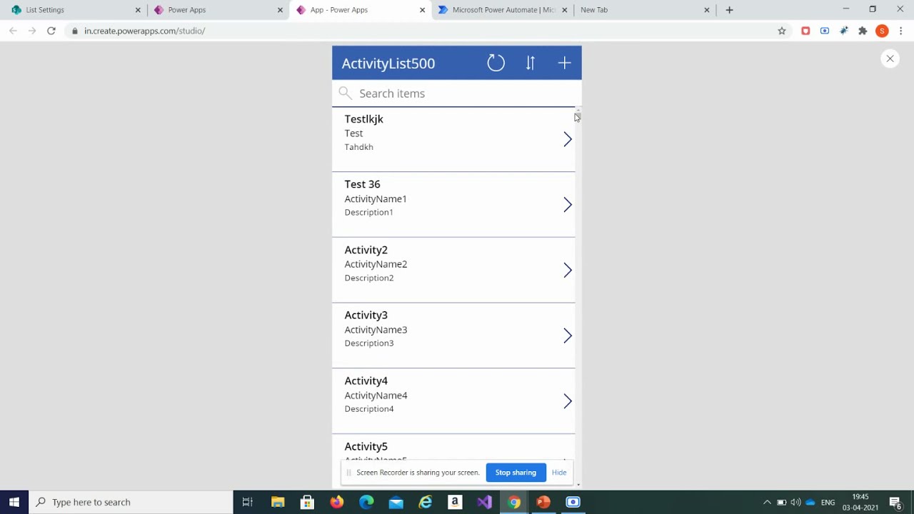 PowerApps tip - Part 1 - Get more than 2000 items and use filter with the same in Powerapps