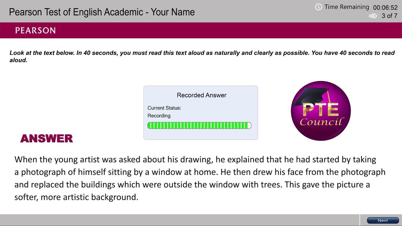 Read aloud Lesson 1 (Easy - 80% ; Hard - 20%) PTE ACADEMIC Part - 1 (Speaking)