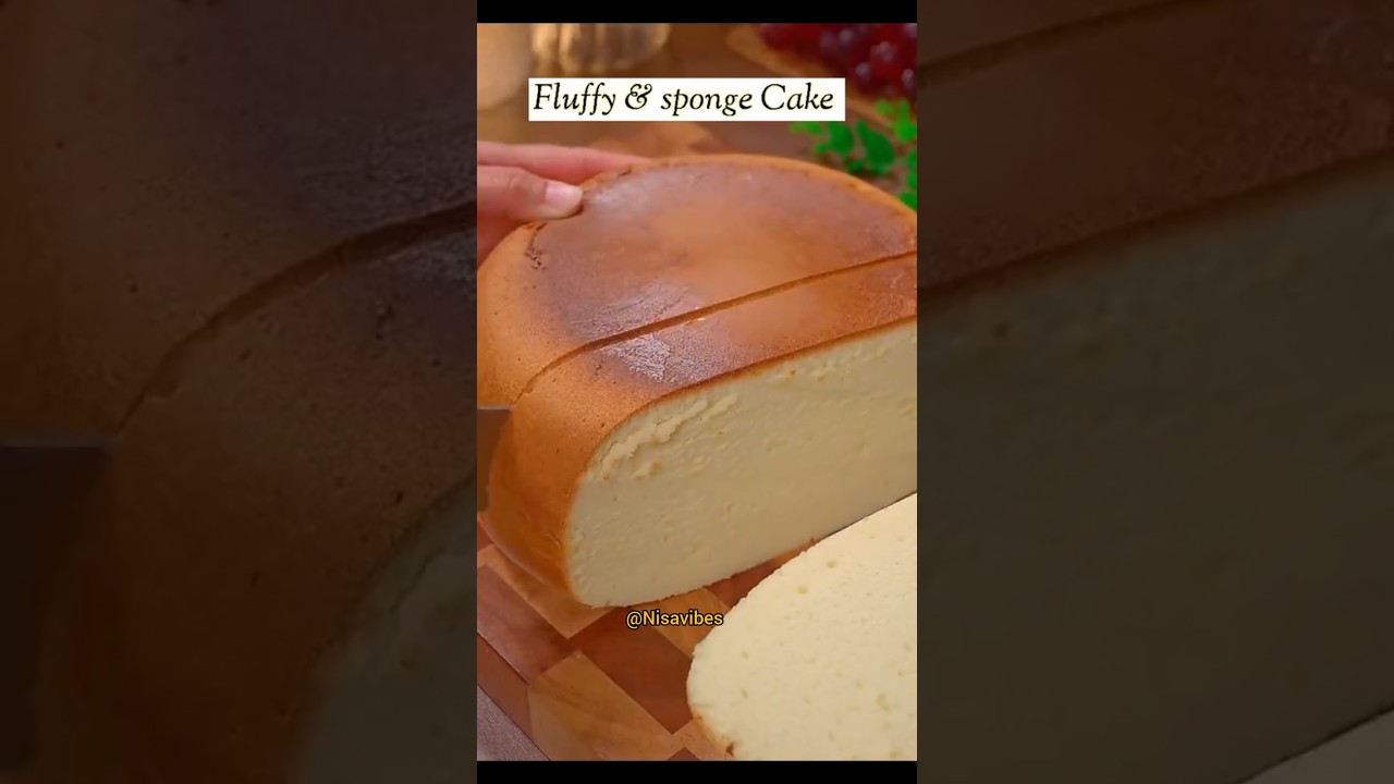 Super Soft & Fluffy Sponge Cake! ☁️🍰 