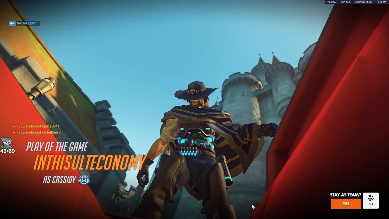 IDDQD Кэссиди | Более 20 000 урона | Топ-500 1-го сезона Overwatch