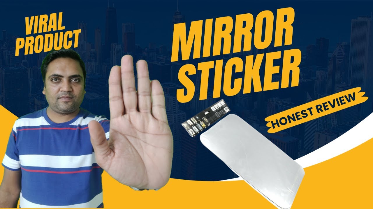Mirror sticker review | Mirror sticker for bathroom review | Viral product mirror sticker review
