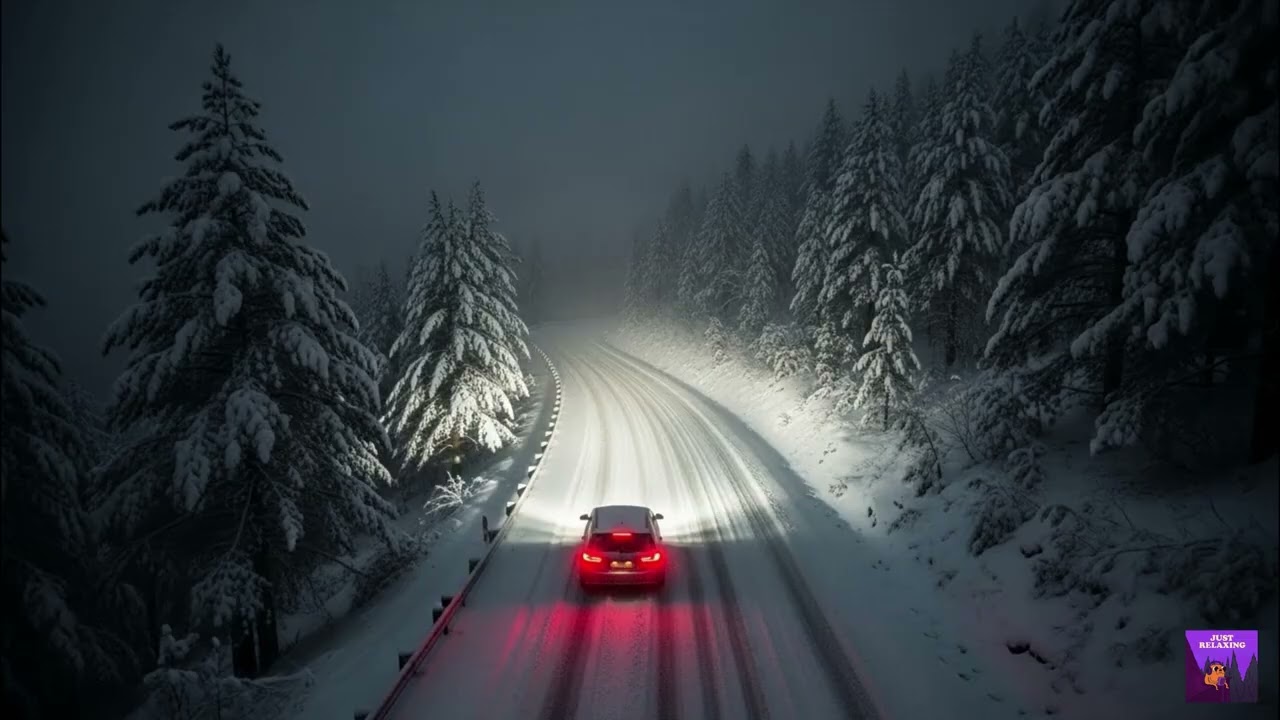 The Midnight Sleigh Drift Vibe | Calming Music for Stress Relief & Focus