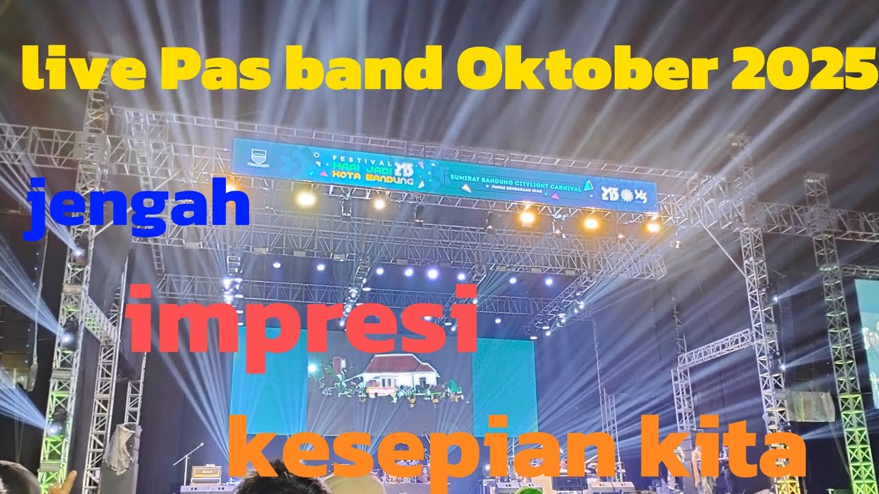 Live pas band terbaru di 2025 di hari jadi bandung ke 2015 di taman tegalega bandung..