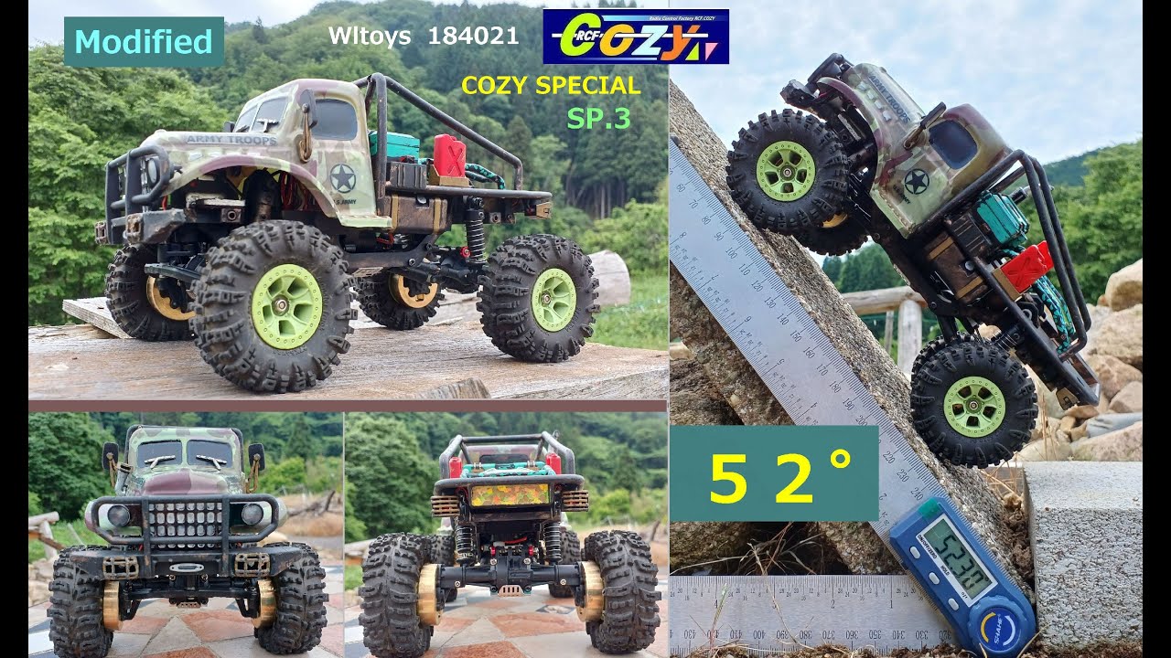 Wltoys 184021 装備充実モデル ★ ストックはトイラジ.. 少し触ればホビラジ !! 高性能 ロッククローラーに変身します。