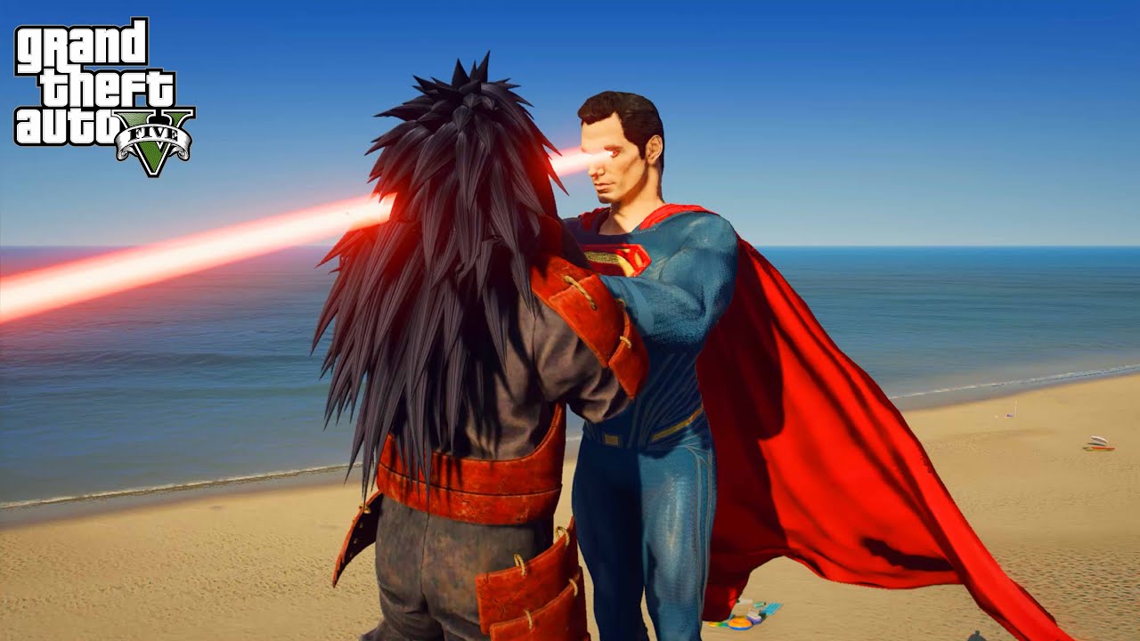 GTA 5 - Madara VS Superman | Epic Full Battle!