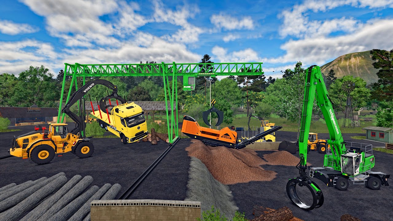FS25 - Карта Hutan Pantai 051 - Лесное хозяйство, сельское хозяйство и строительство - LS25