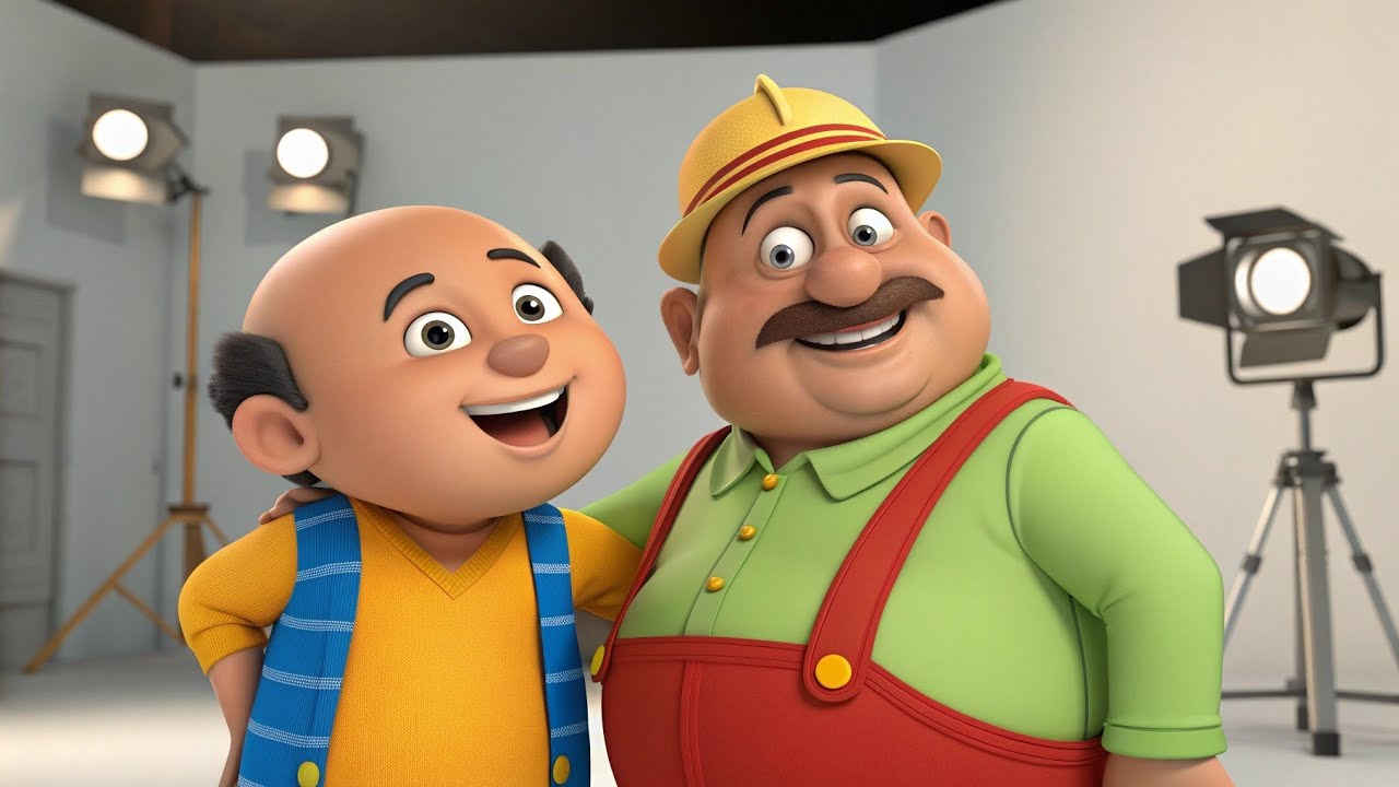 Bright 3D Cartoon Scene of Motu | Colorful Fun & Comedy Animation
