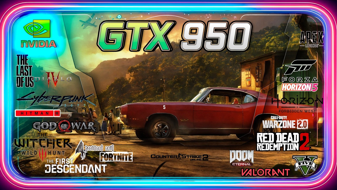 🟢NVIDIA GEFORCE GTX 950 in 30 GAMES | 2024-2025