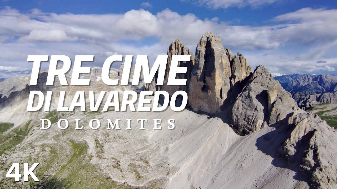 Tre Cime di Lavaredo, Part 1, Dolomites Italy - [Drone 4K]
