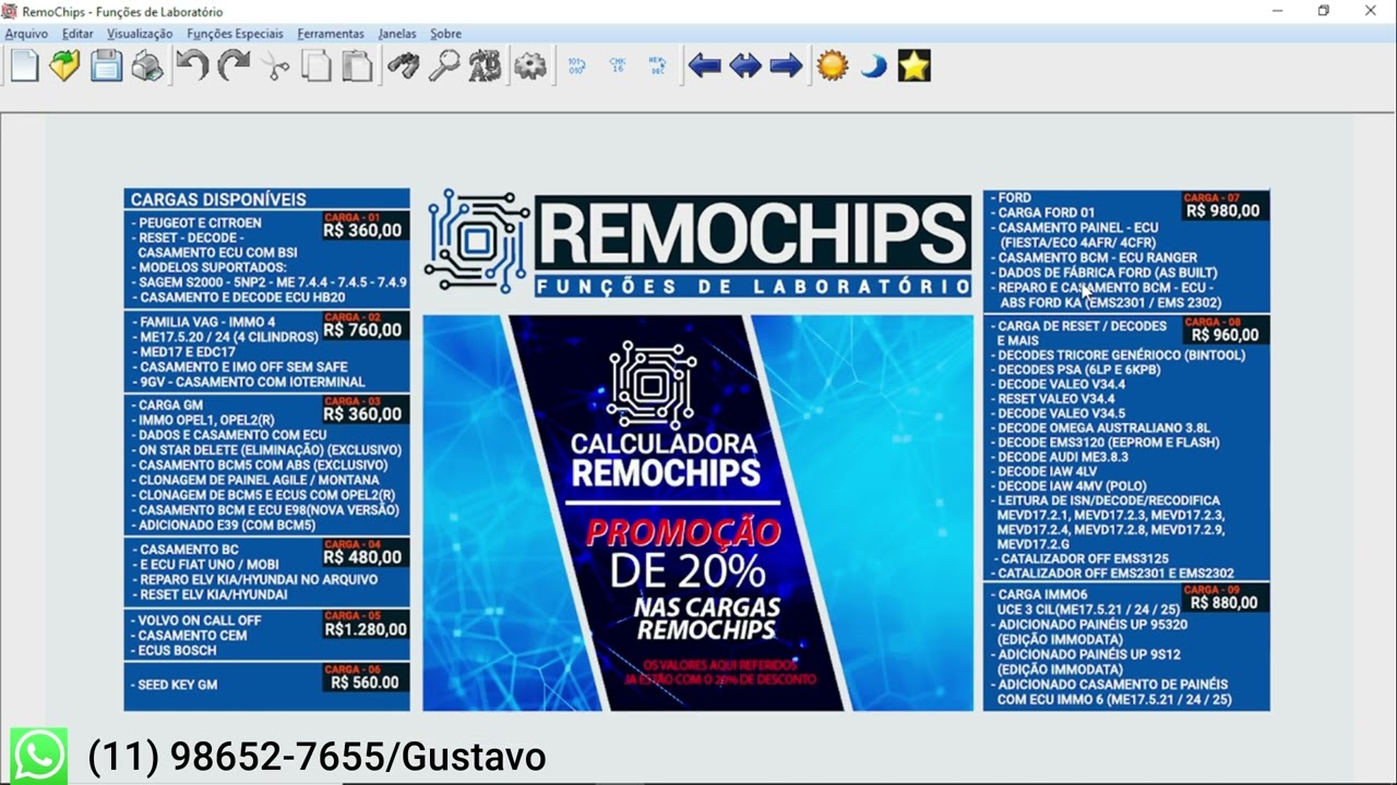 Tudo sobre a calculadora Remochips
