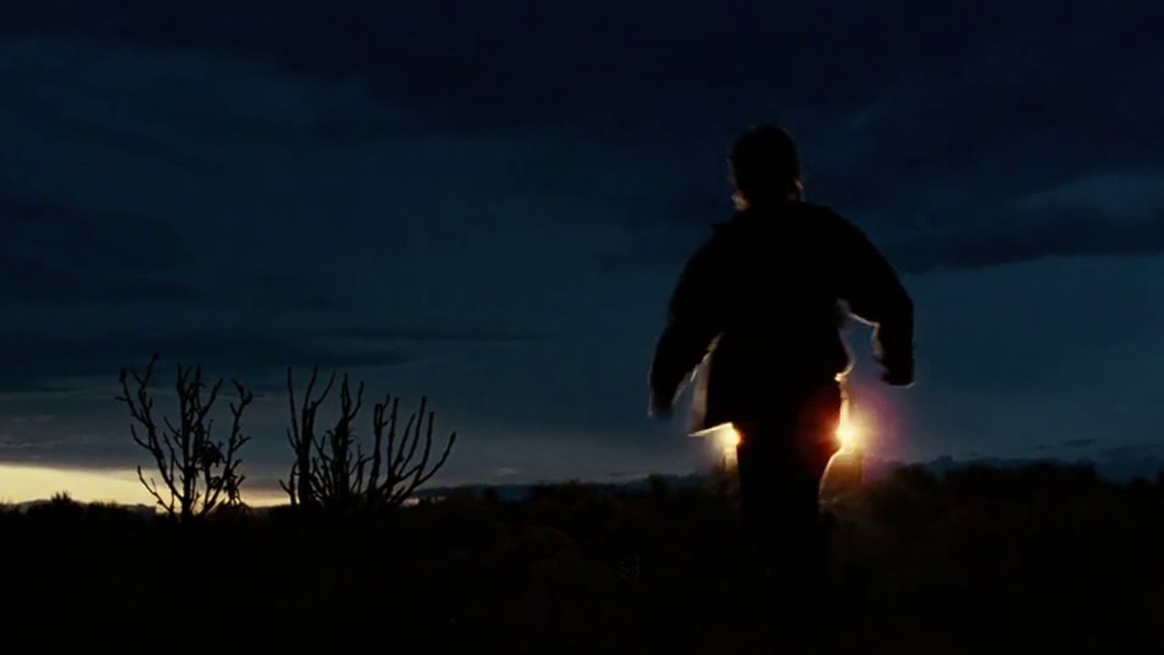 No Country For Old Men: Car and Dog Chase as Dawn Breaks Down