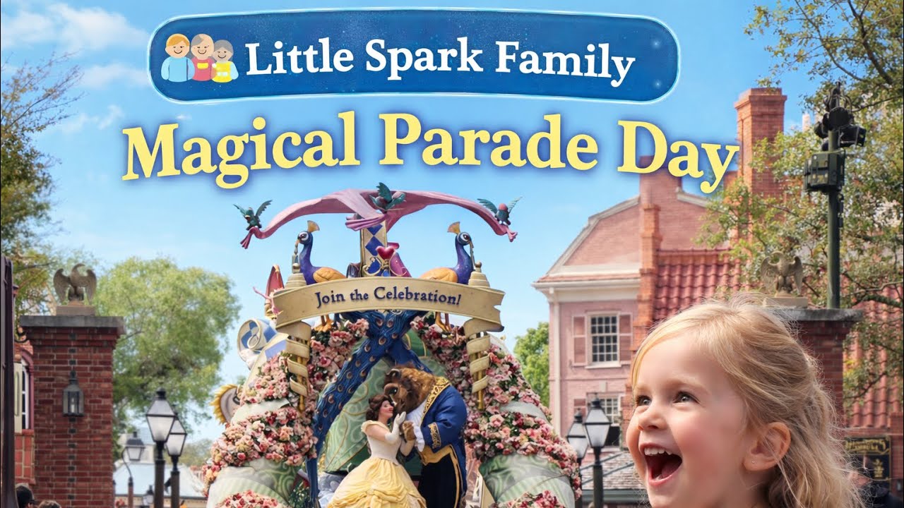 👨‍👩‍👧 Our Magical Parade Day at Magic Kingdom ✨ | Little Spark Family