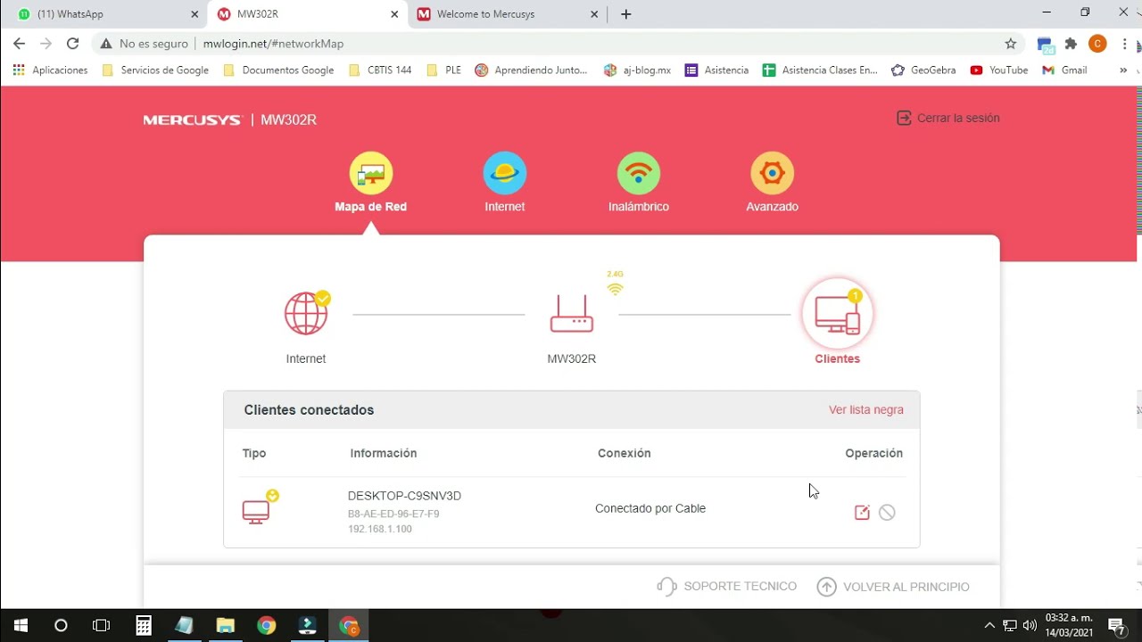 Configuración Inicial Router Inalámbrico Mercusys MV302R