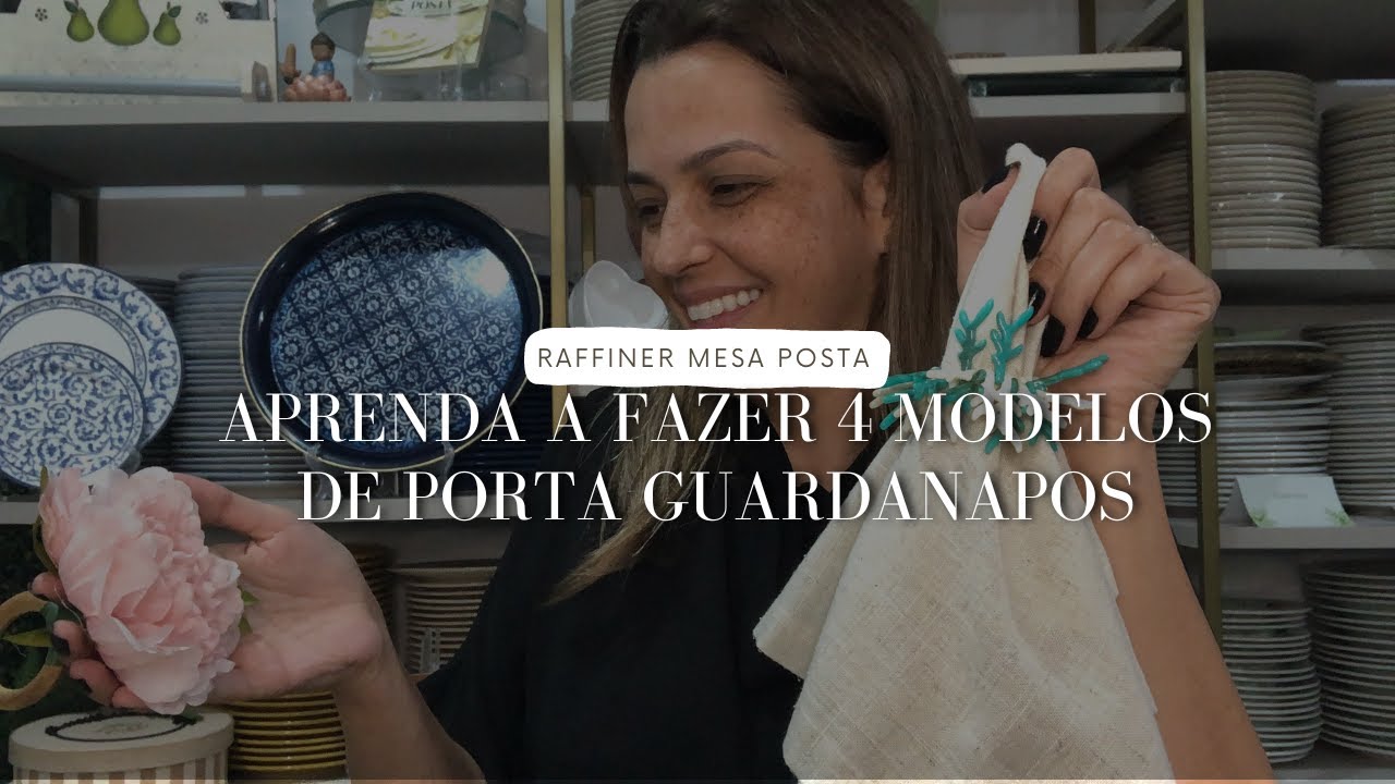 APRENDA A FAZER 4 MODELOS DE PORTA GUARDANAPOS