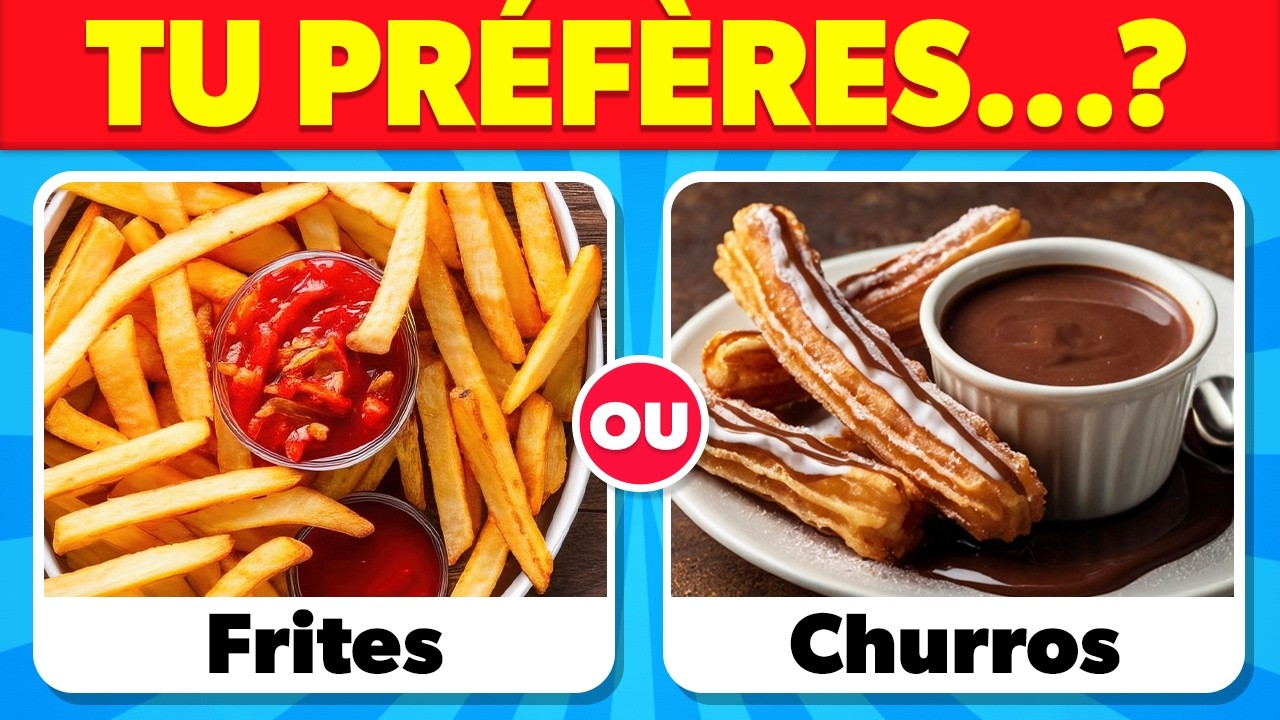 Tu préfères...? 🧁🍟 SUCRÉ vs SALÉ 🍨 50 QUESTIONS NOURRITURE 🍔🍓