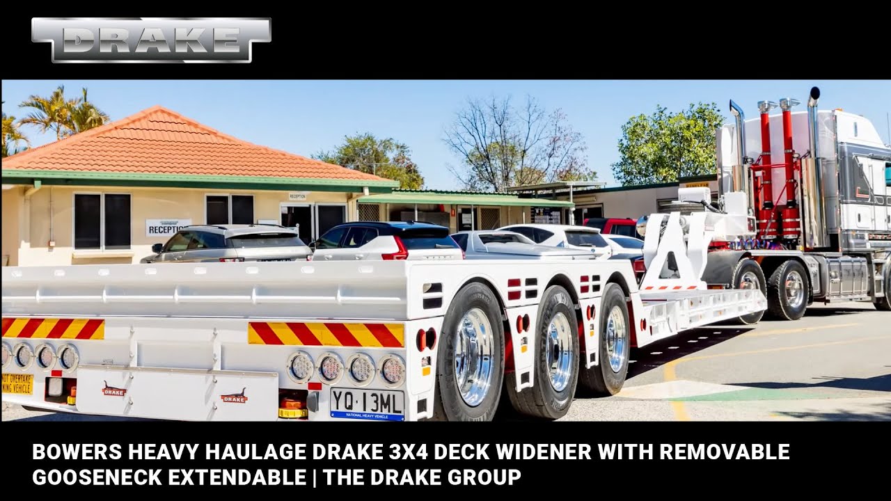 Bowers Heavy Haulage Drake 3x4 Deck Widener with Removable Gooseneck Extendable | The Drake Group