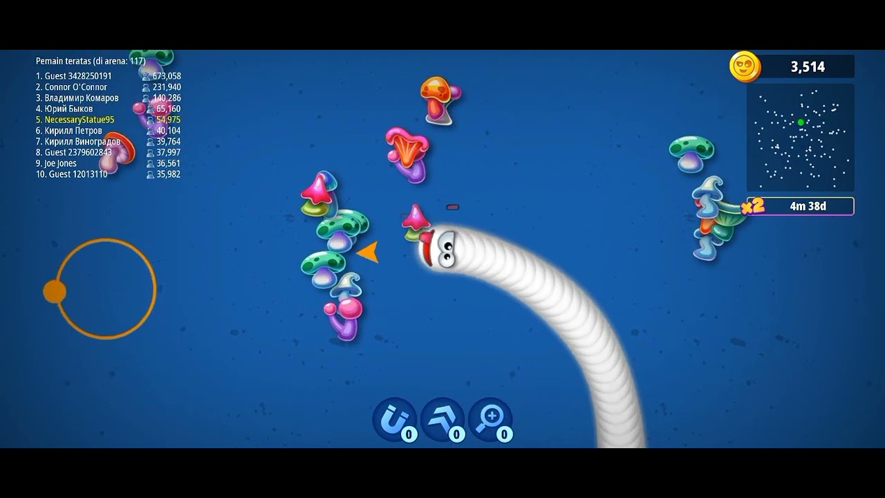 Big worms beat many other worms 