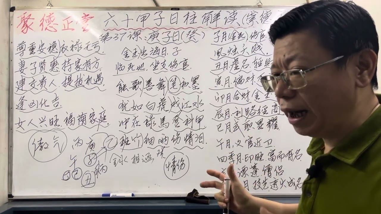 第37课#庚子日～3#六十甲子日柱解读 #八字算命 #八字教學 #聚德正堂 #招生