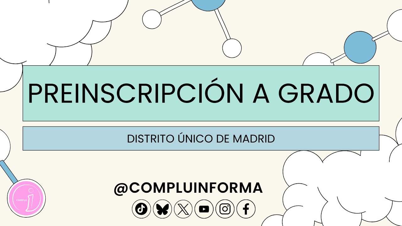 Preinscripción a Grado en Distrito Único de Madrid