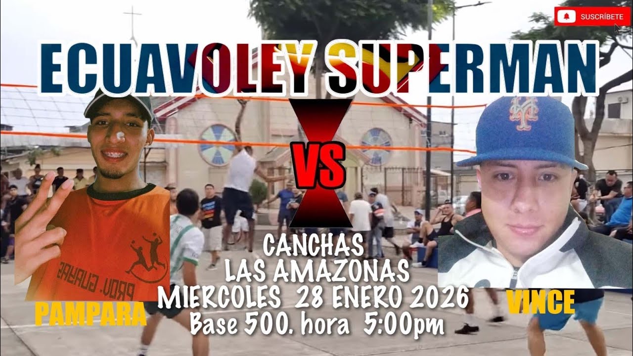 Ecuaboley superman partido rony contra vince canchas las amazonas