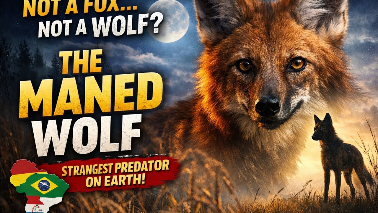  Not a Fox, Not a Wolf? The Truth About the Maned Wolf#facts #amazingfacts 