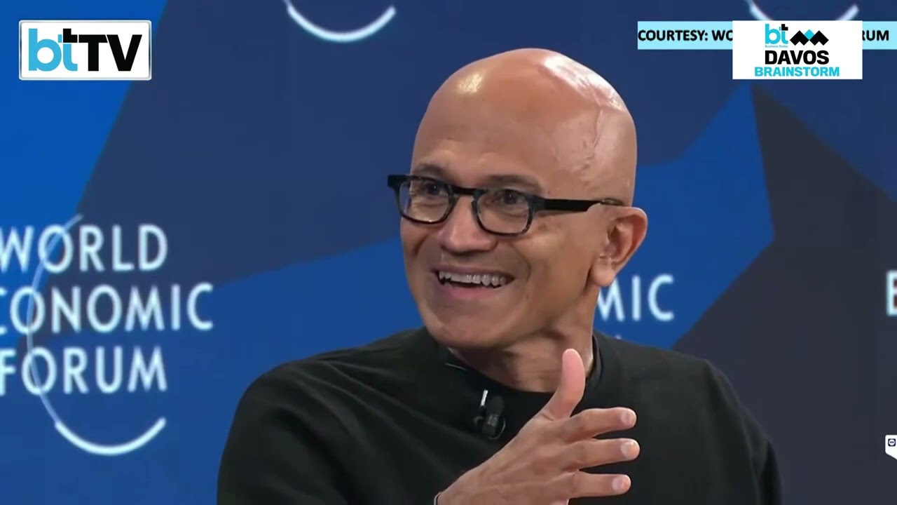 Microsoft 微軟 CEO Satya Nadella On  Jan 2026 WEF 世界經濟論壇 Devos | Cantonese 繁體中文（粵語 | 廣東話 ）