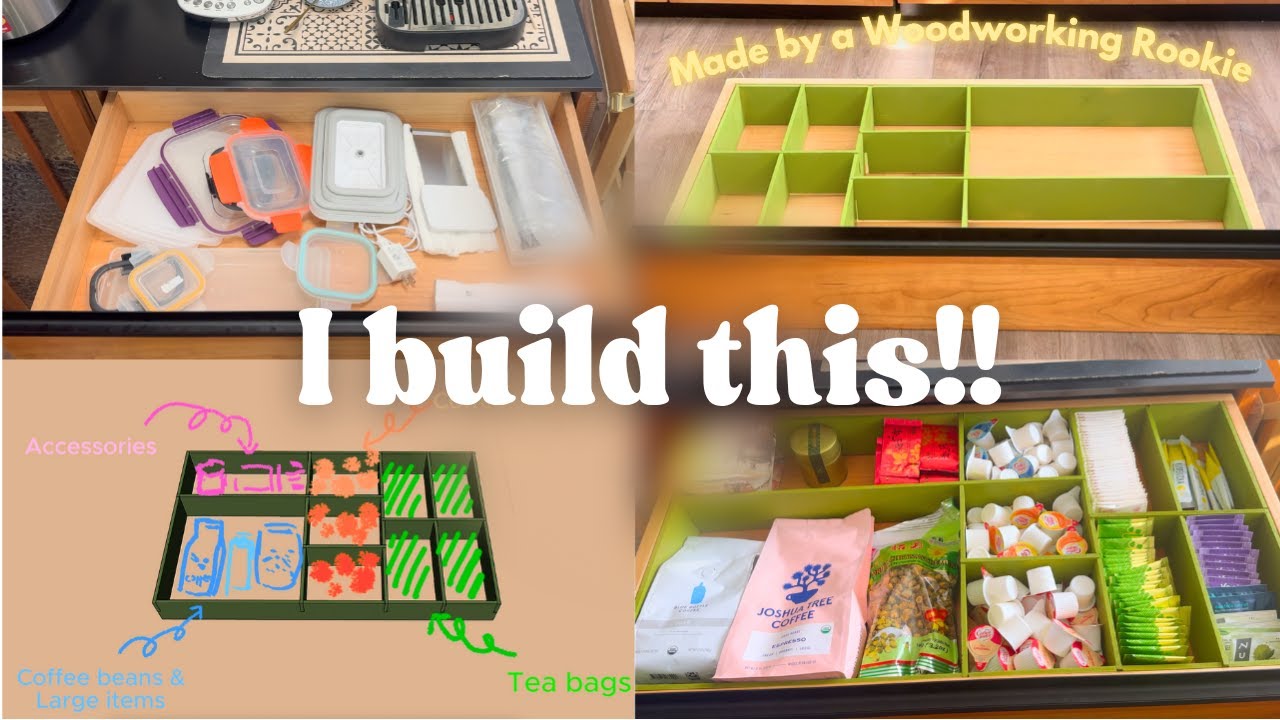 DIY Drawer Organizer for My Tiny Kitchen (Second Ever Woodworking Project)