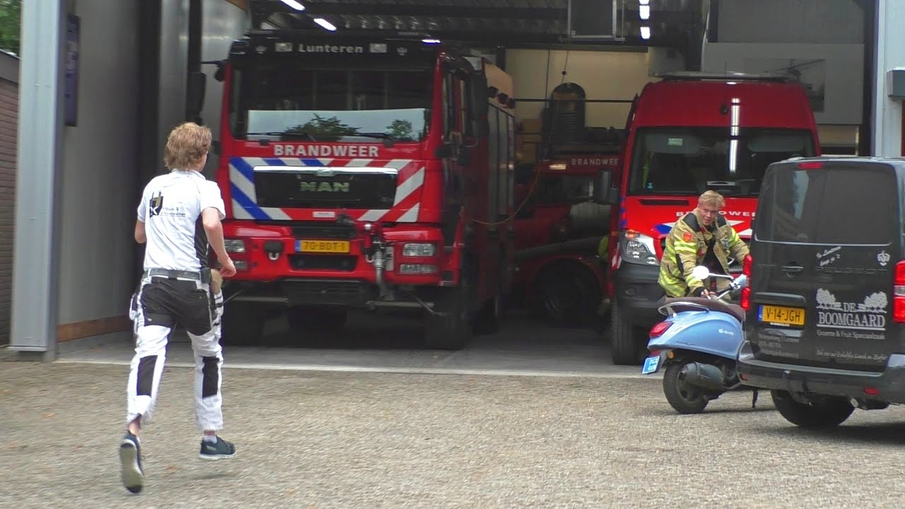 [VOLLEDIGE OPKOMST + UITRUK] Brandweer Lunteren onderweg naar een geraakte gasleiding