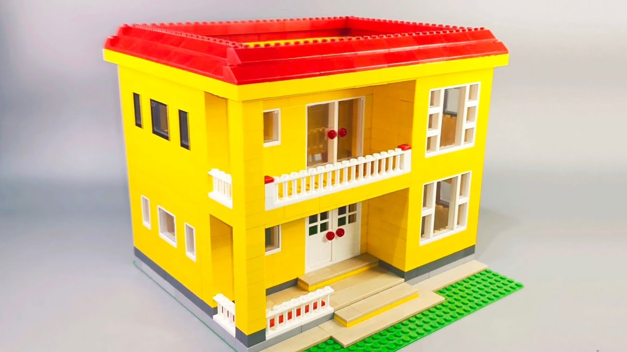 How To Build a LEGO House MOC 🏠| Building Blocks Instructions | Satisfying Diy #lego #legohouse #diy