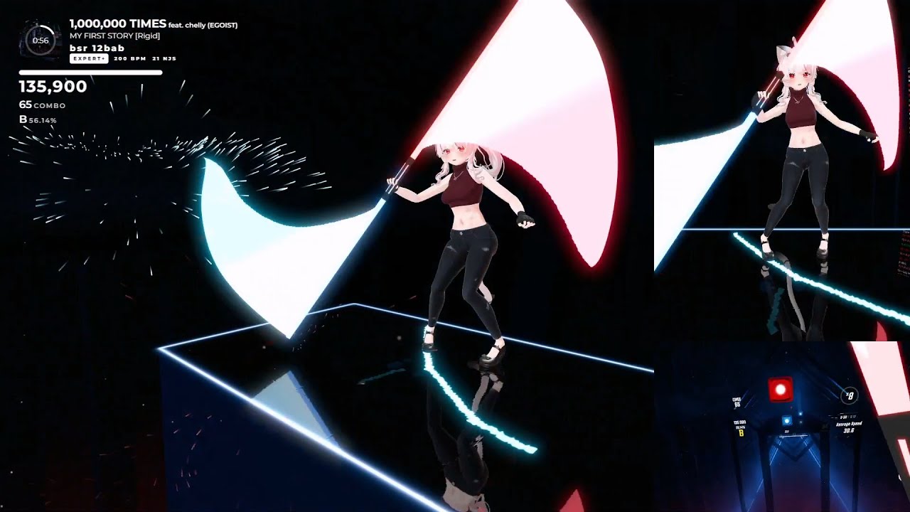 【BeatSaber】1,000,000 TIMES／MY FIRST STORY【one hand-Darth Maul】