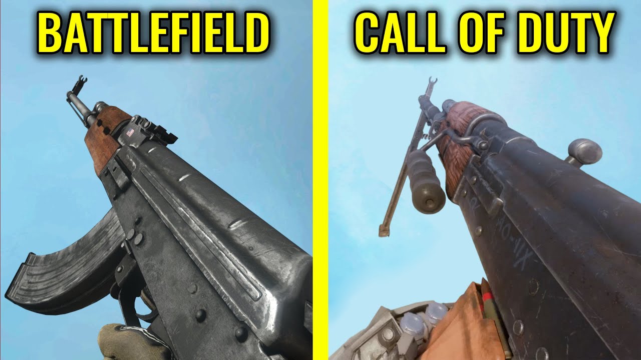 Battlefield 4 vs COD Black Ops 3  - Weapons Comparison