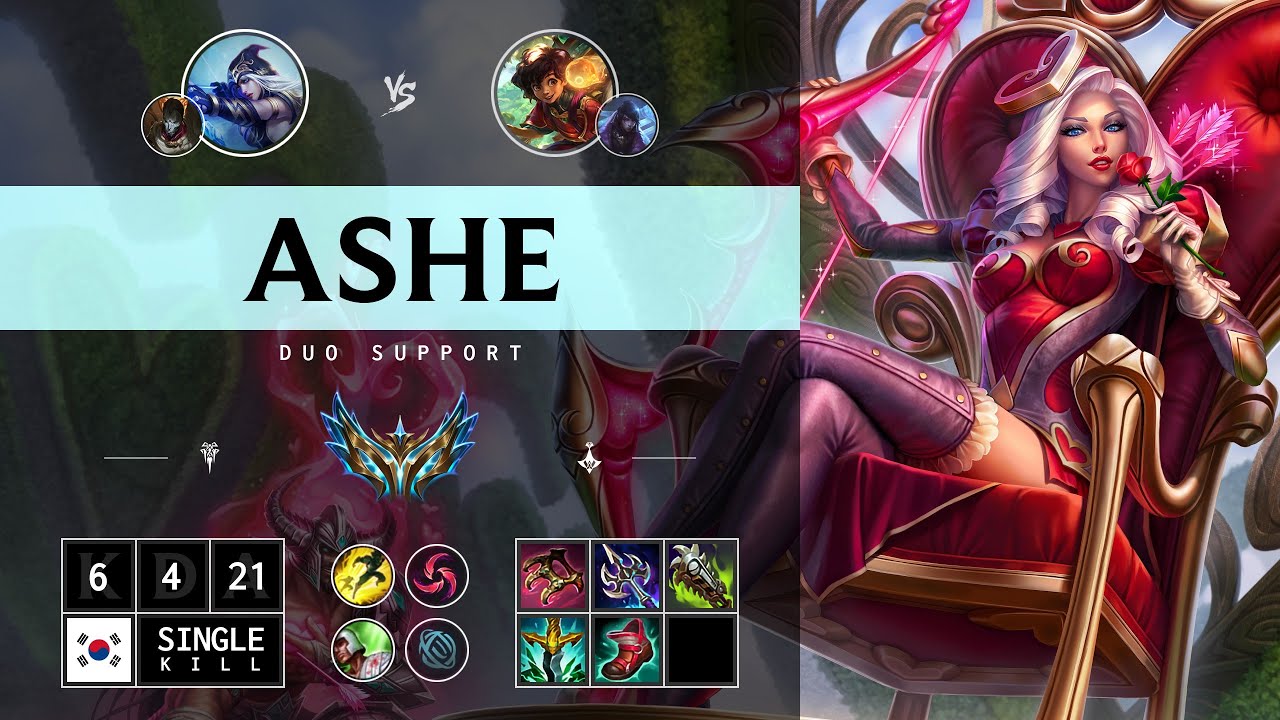 Ashe Support vs Milio - KR Challenger Patch 14.14