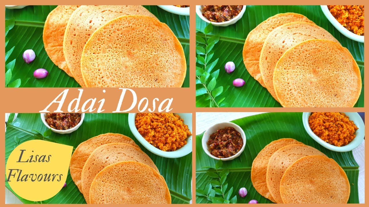 Multigrain Adai Dosa Recipe||Adai Dosa Chutney Recipe||Protein Rich Breakfast Recipe