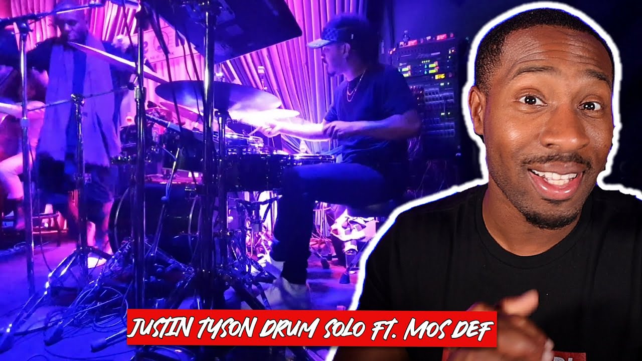 Rapper Mos Def Goes Crazy to Drummer Justin Tyson Drum Solo