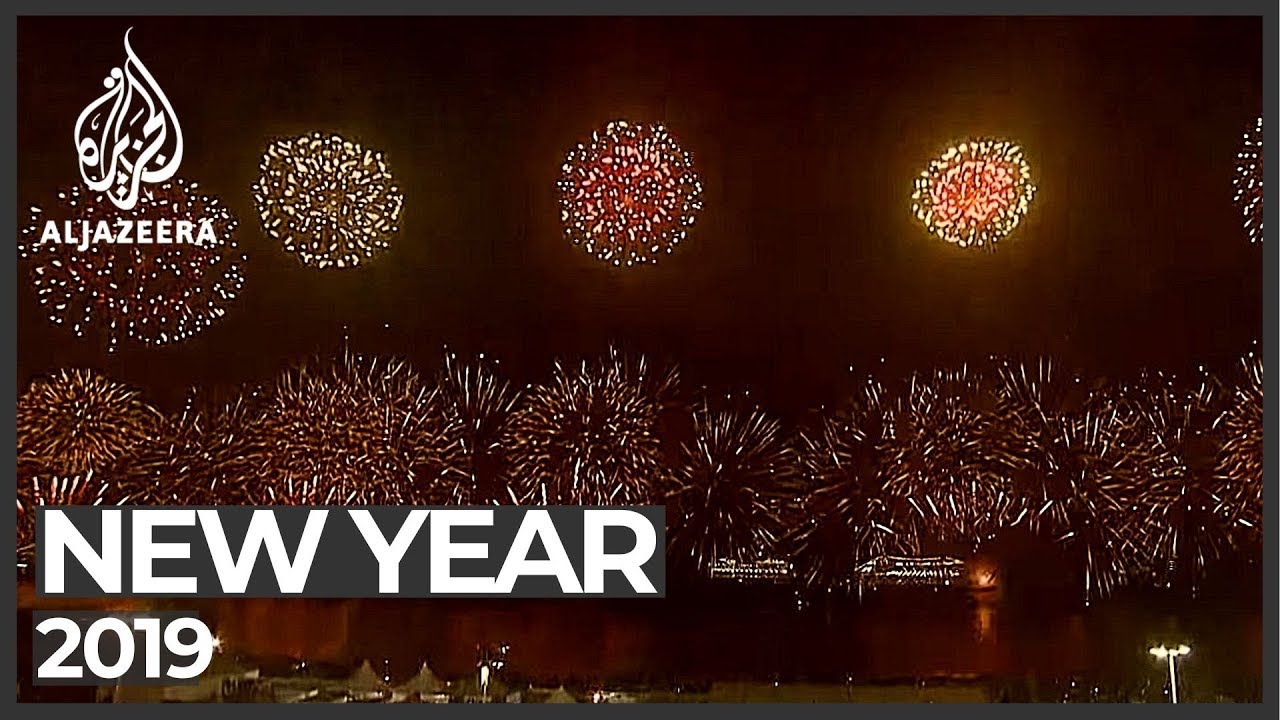 New Year 2019's spectacular firework displays