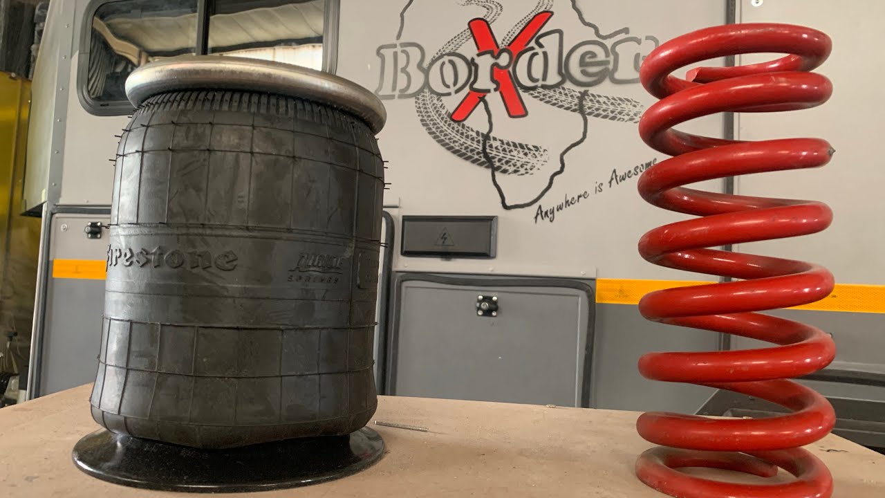 Coil vs Air suspension on double axle BorderX caravan