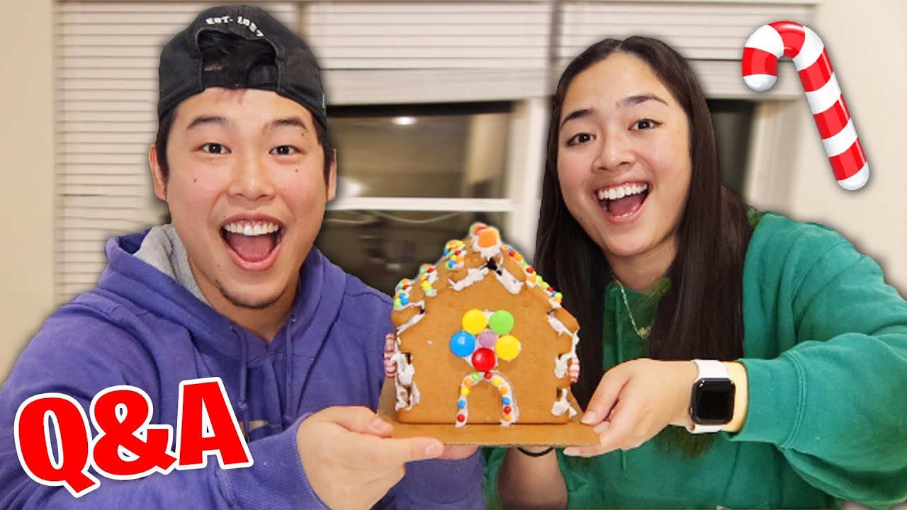 Building a Ginger Bread House Together | Honest Relationship Q&A | Zach & Tee