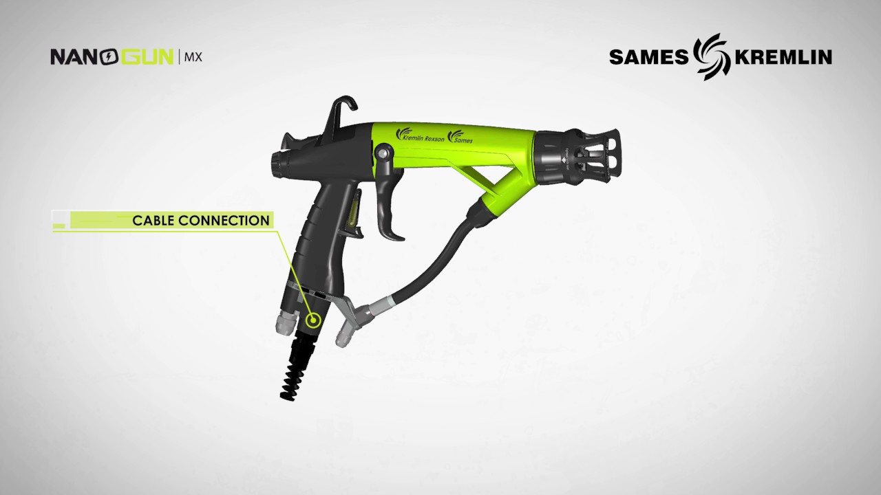 Ручной электростатический распылитель Nanogun Airmix® | SAMES KREMLIN