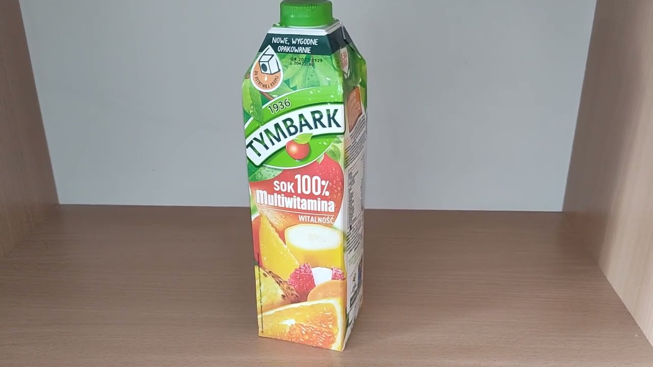 Sok 100% TYMBARK Multiwitamina - Jaki ma skład? ile Kalori? Cukry, Weglowodany, Fruktoza