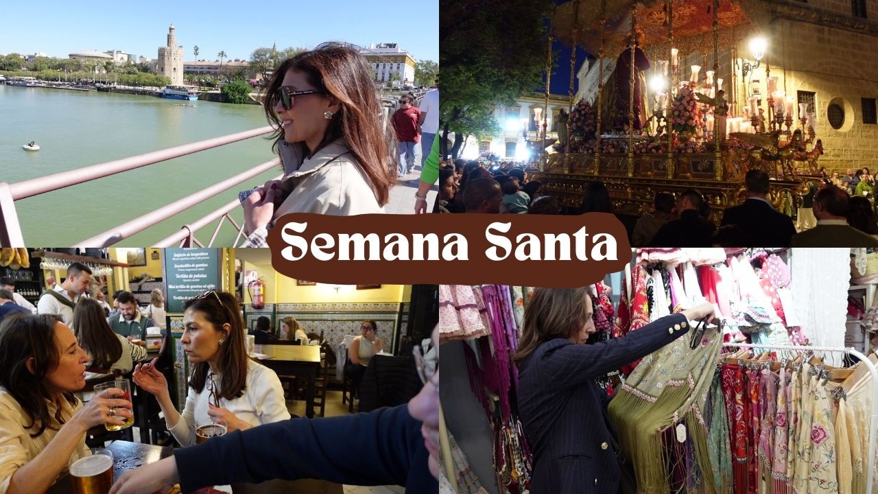 VLOG: Semana Santa, vamos a Sevilla, buscando mantocillo y procesiones