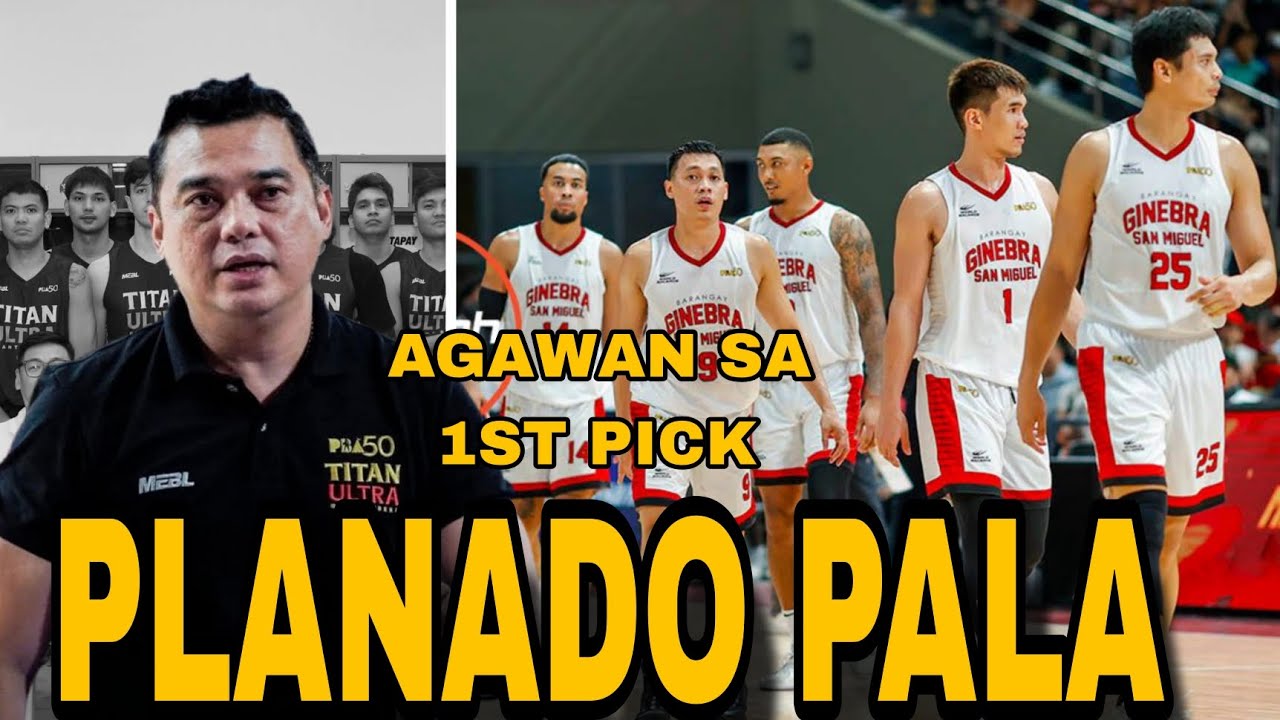 BARANGAY GINEBRA, TITAN ULTRA AT BLACK WATER BOSSING AGAWAN SA 1ST OVERALL PICK SA PBA ROOKIE DRAFT