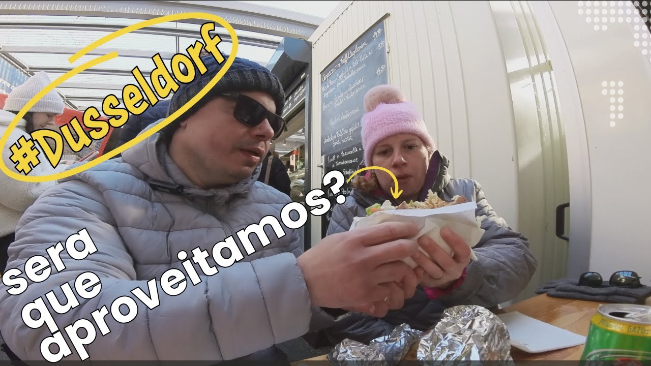 DüSSELDORF - ALEMANHA/ COMENDO E PASSEANDO/4K