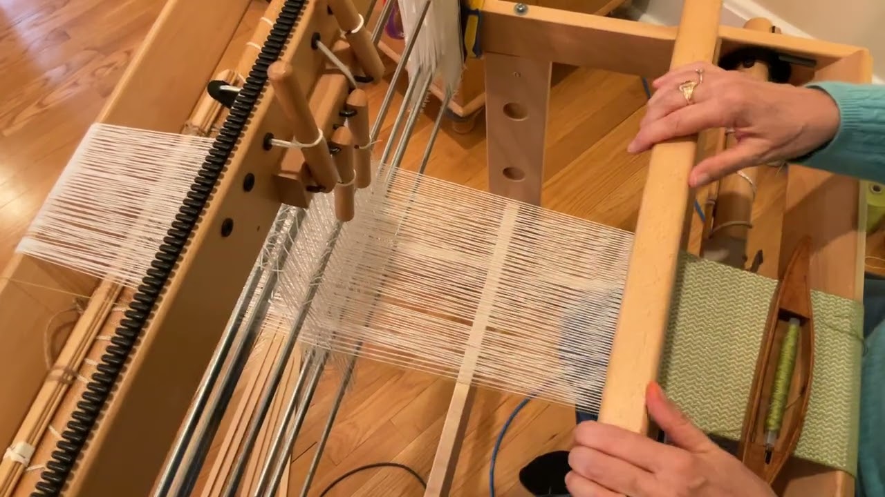 Getting better at weaving on Louet Kombo table loom