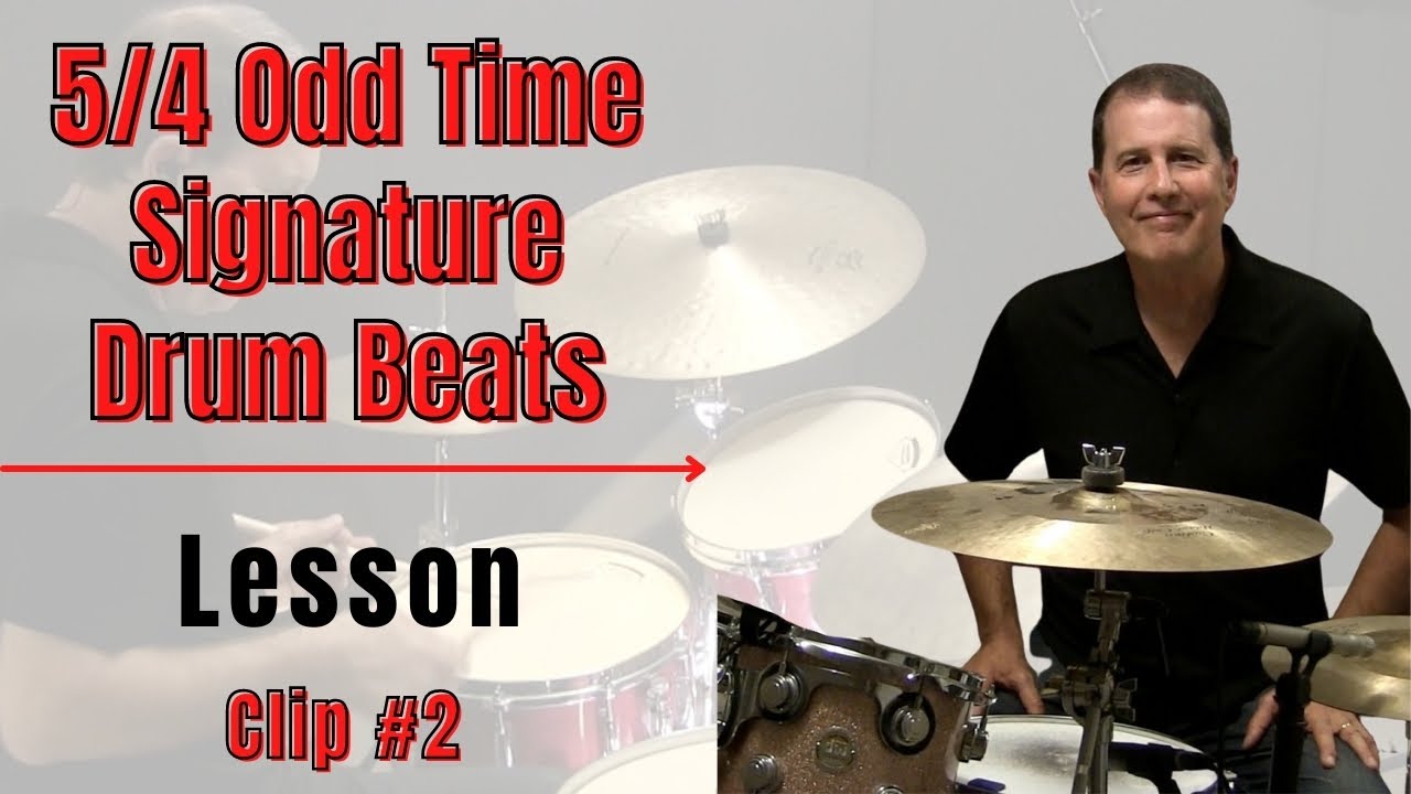 5/4 Odd Time Signature Drum Beats - Drum Lesson 2 - #shorts