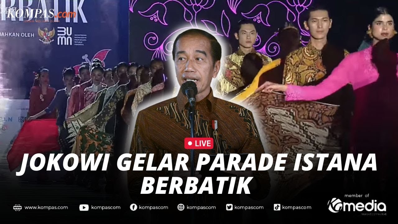 Hari Batik Nasional, Presiden Jokowi Gelar Parade Istana Berbatik