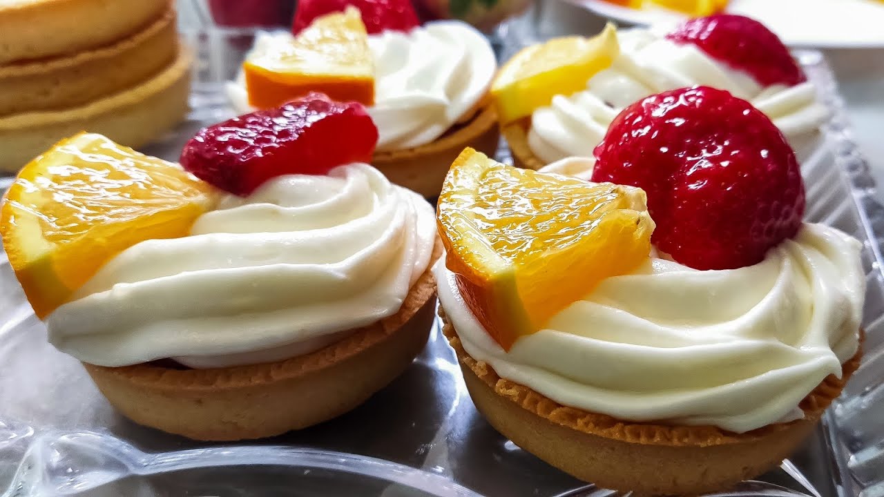 تارت الفواكه 😋 Tartelettes aux oranges Crème diplomate