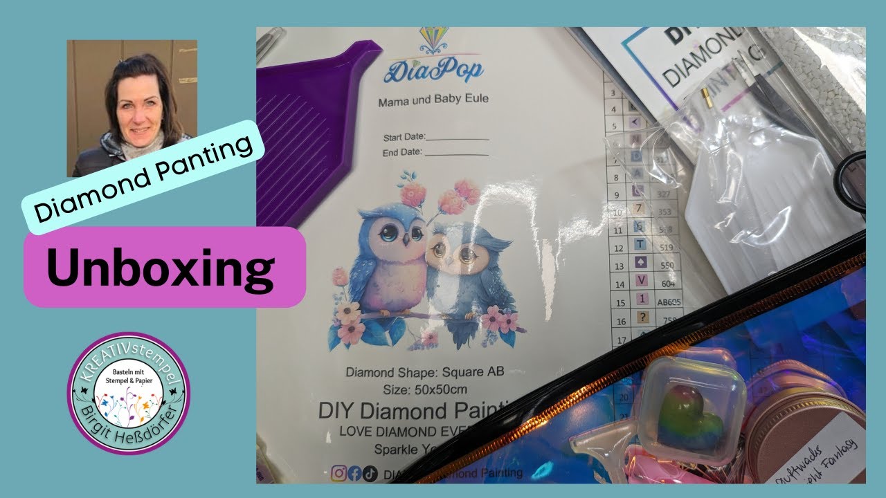 Diamond Painting Unboxing / Was für coole Produkte von #Diapop.net + Rabattcode